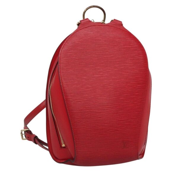 LOUIS VUITTON Epi Mabillon Backpack Castilian Red LV Auth - Picture 1 of 16